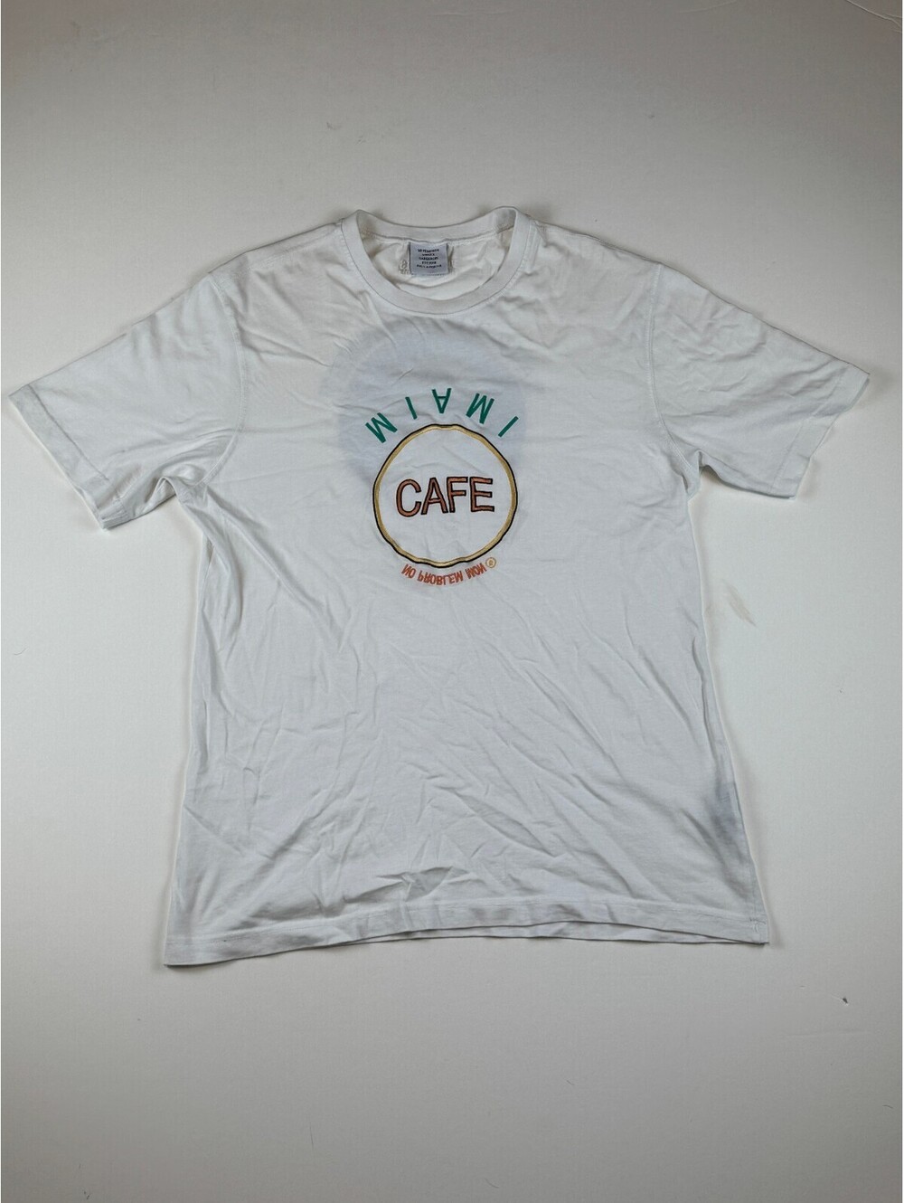 Vetements 2019 Miami Cafe Save The Planet Tee Shirt